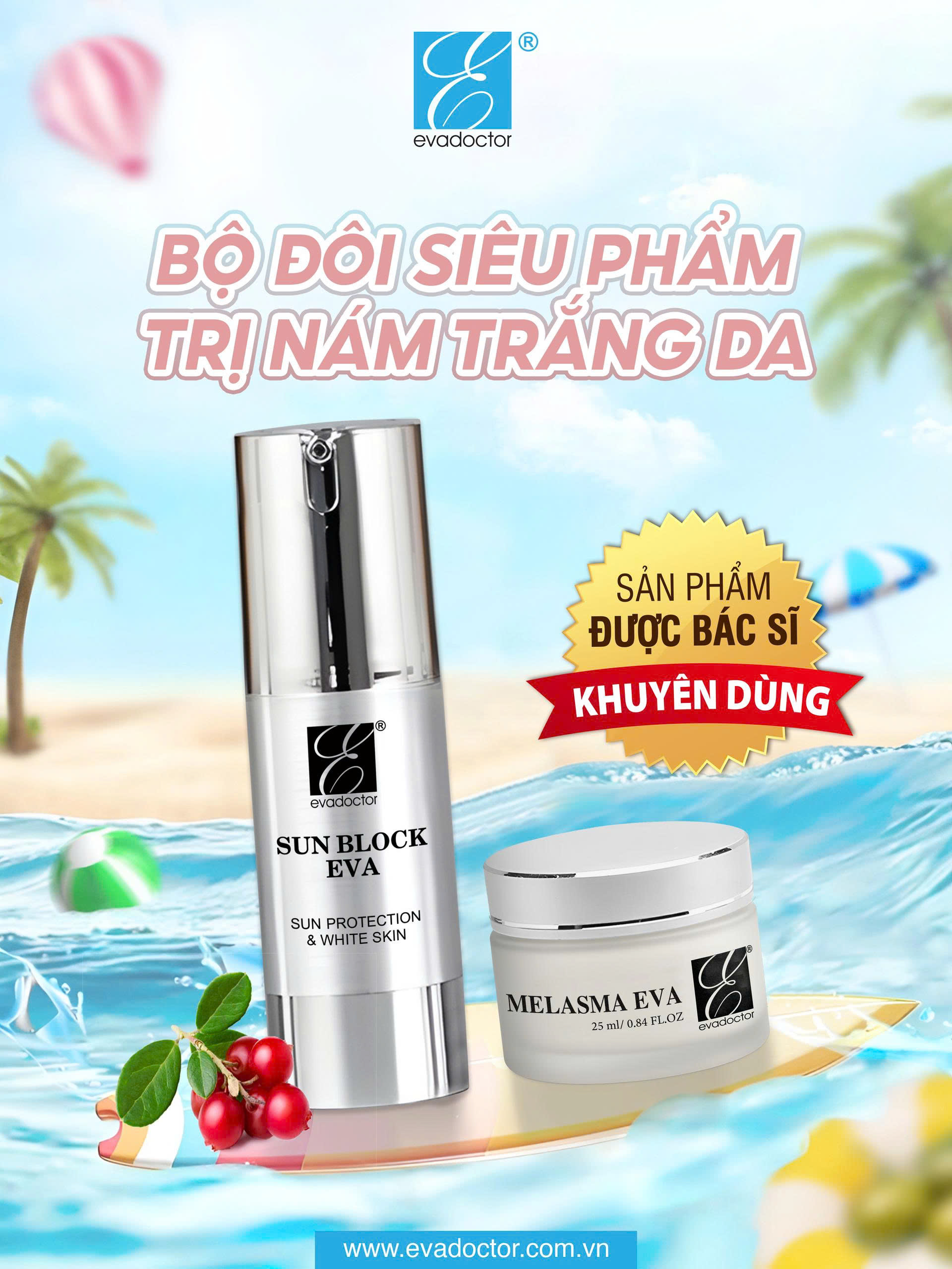 BỘ ĐÔI TRỊ NÁM EVA 1